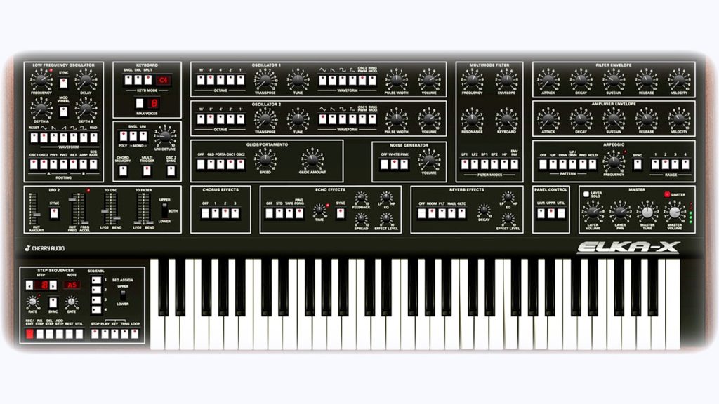 New Elka-x Synthesizer Vst By Cherry Audio Based In Legendary Synthex By Elka