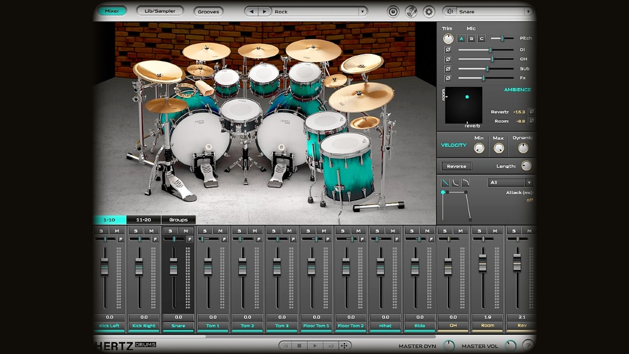 Hertz Drums: New All In One Acoustic Drums Vst Plugin & Instrument - Review, Walkthrough & Demo