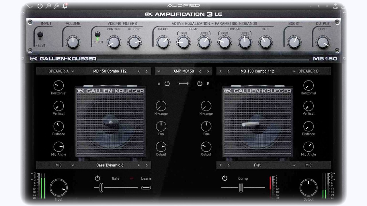 New Free Bass Guitar Amp Sim By Audified - Gk Amplification 3 LE Vst Plugin - Review & Playthrough