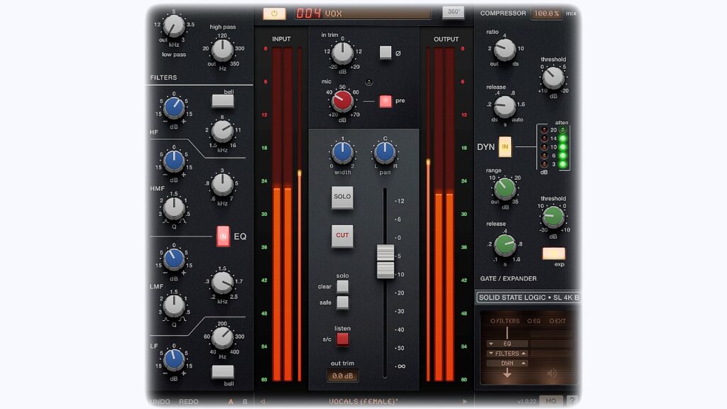 New Channel Strip VST PLUGIN by Solid State Logic - SSL 4K B - Factory Presets Playthrough