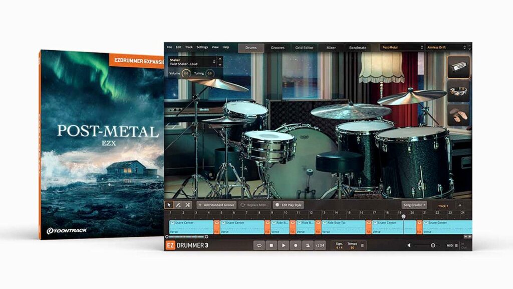 New Metal Month Drum Expansion For Ezdrummer 3 By Toontrack - Post Metal Ezx - All Presets Sound