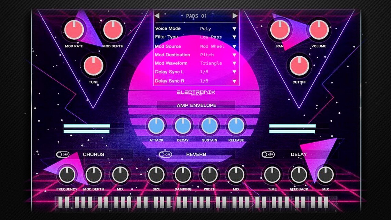 New Free 80s Synth Plugin & Drum Machine Vst Instrument By Electronik Sound Lab - Retroverse Lite