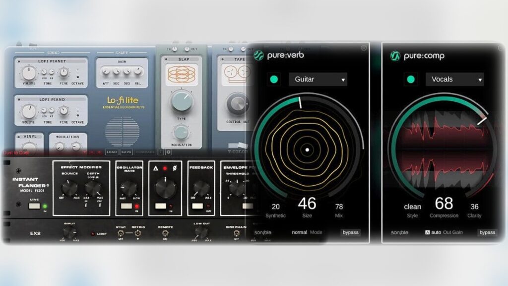 2 New Free Vsts & Vst Deals - Sonible, Karanyi Sounds, Eventide & The Synth Factory (Lofi Lite, Pure:Comp, Pure:Verb, Azimuth & Instant Flanger Mk II)