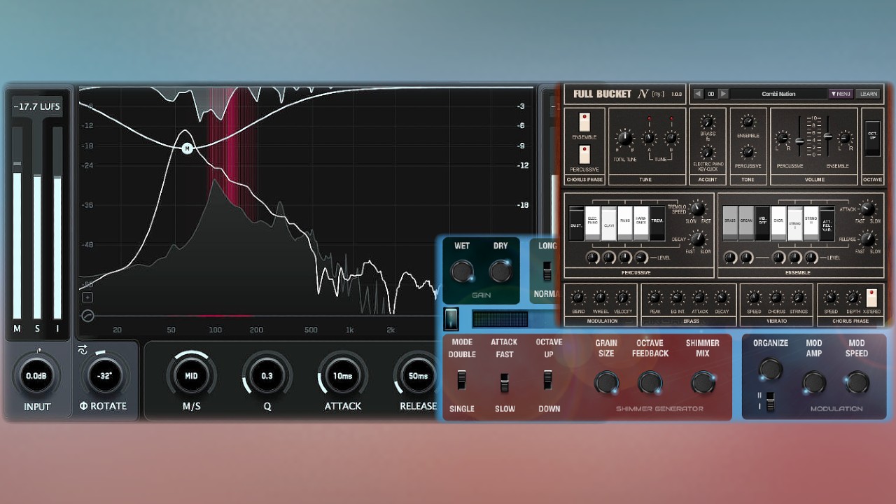 2 New Free Vst & 2 Deals - Mastering The Mix, Full Bucket Music, August Rose & Linda Audio (Ny, Fuser, Stargazer & Faux Tin)