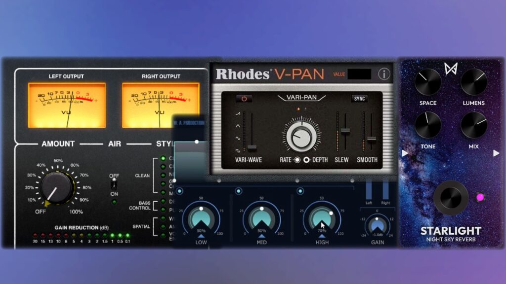 3 Cool New Free Vsts & 2 Great Deals - Sonible, Softube, Chaos Audio, WA Production & Rhodes (V-pan, Imprint, Drawmer S73, Pure Comp & Starlight)