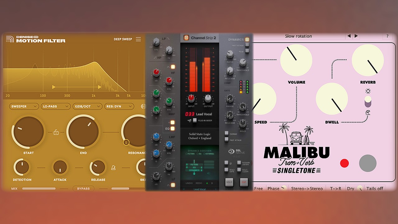 2 Cool New Free Vsts & 2 New Deals - Denise Audio, Wavelet Audio, Solid STate (Pulse Box, Motion Filter, Malibu & SSL Channel Strip 2)