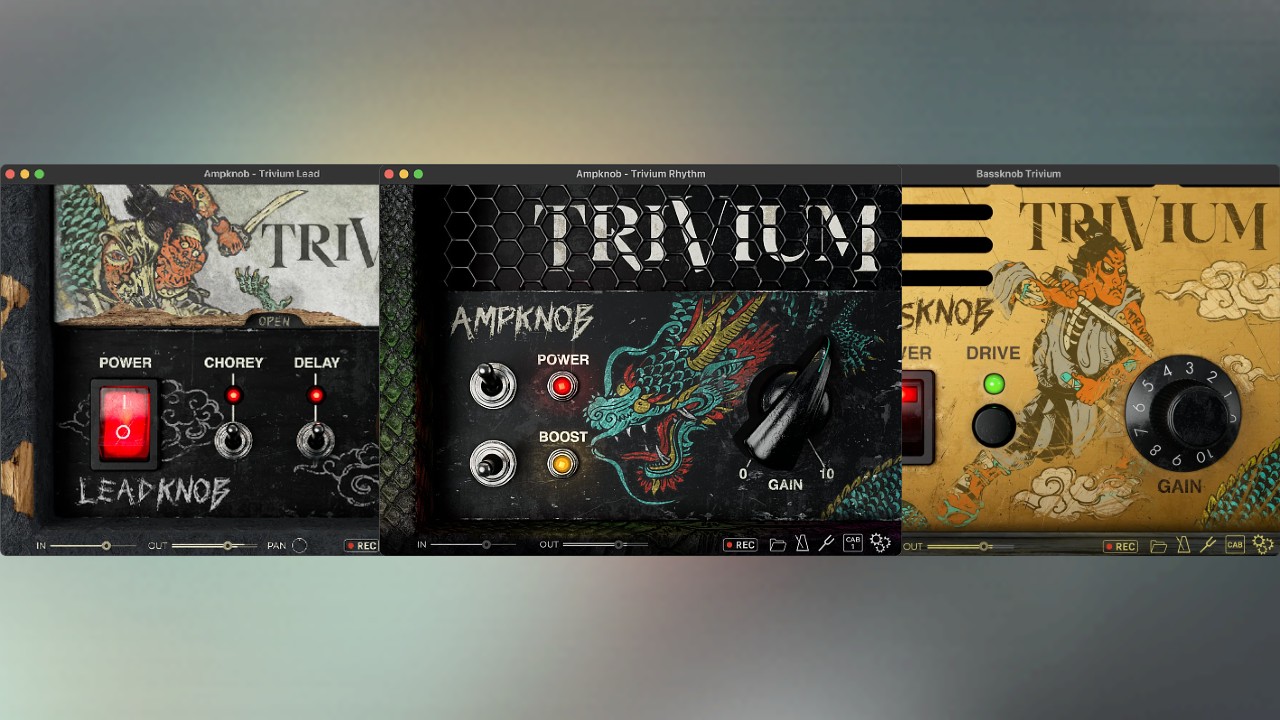New Pro Bass & Guitar Amp Sims By Bogren Digital - Ampknob Trivium Bundle - Rhythm, Lead & Bass