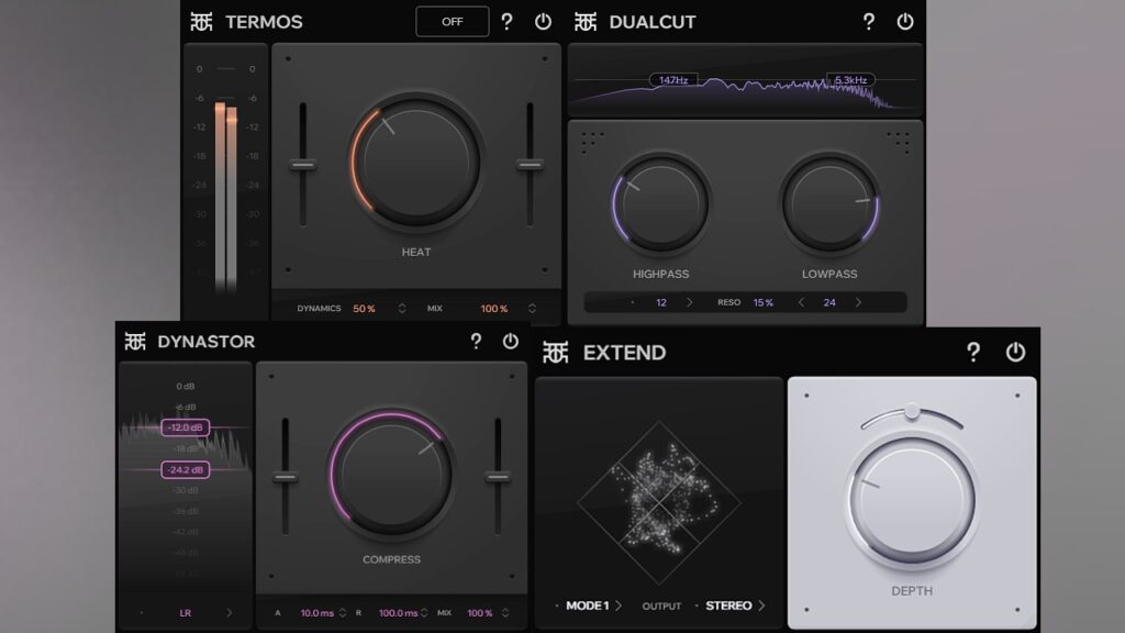 4 New & Simple FREE Effect VST Plugins For Mixing by Outobugi - Dynastor, Extend, Termos & Dualcut