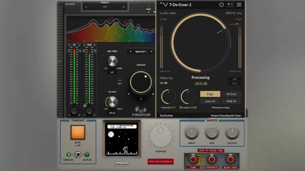 2 New FREE VSTs & 2 Deals - Audiothing, Tonelib, United Plugins & Techivation (GFX, Moon Echo, T-De-Esser, FireSpacer)