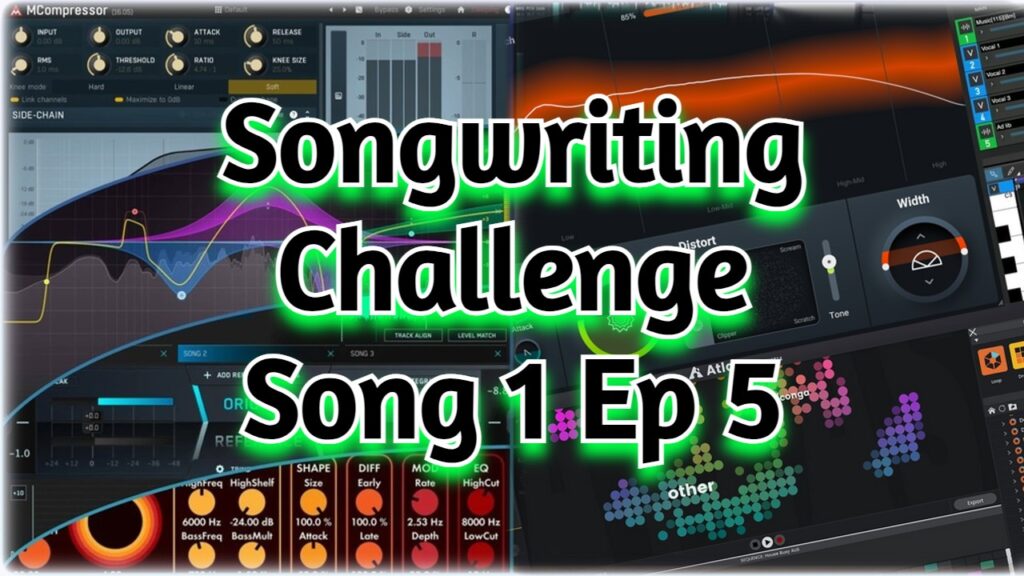 Songwriting Challenge In 30 Minutes A Day Using Vst Plugins - Song 1 Ep 5 - Bass Tone & Drum Arrangements