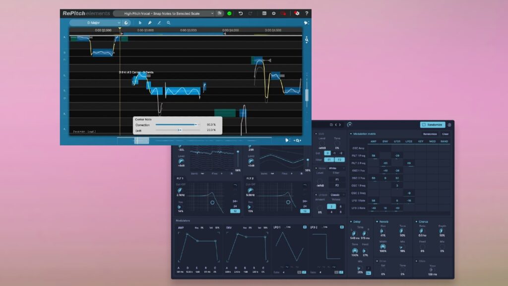 One $69 Vocal Plugin & One $99 Synth Plugin Available For FREE! (Limited Time) - Synchro Arts' RePitch Elements & LANDR's Synth X