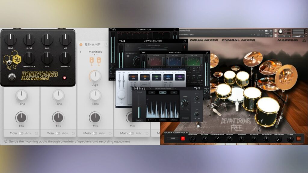 3 New FREE VSTs & 1 Huge Audio Plugin Deal - THR Audio, Chaos Tones, Excite Audio (VoxGuru, DeBleed, Deviant Drums, Lifeline Console, Honeycomb Bass OD)