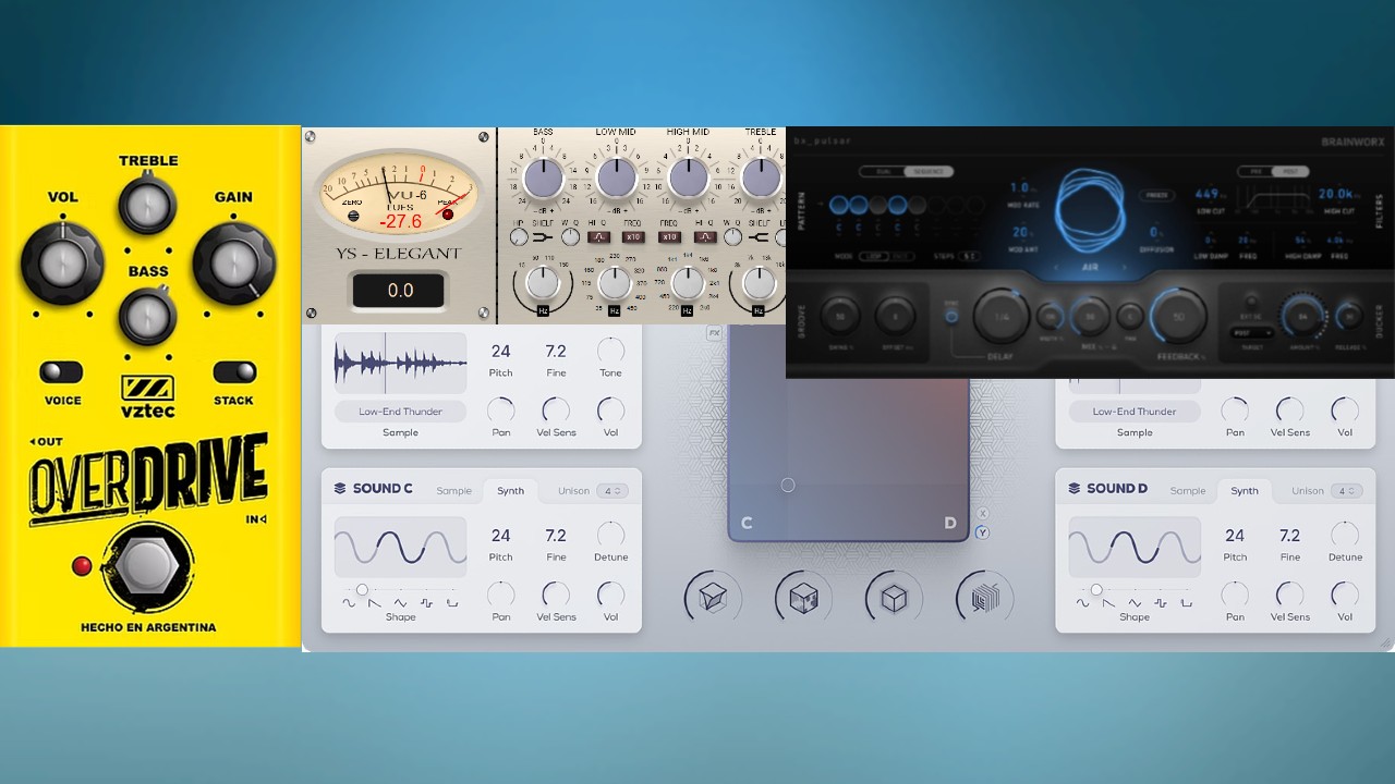 2 New FREE VSTs & 2 Plugin Deals - Excite Audio, VZtec, Yuri Semenov, Brainworx, (Evolve Alloy, Bx Pulsar, Elegant & Overdrive)