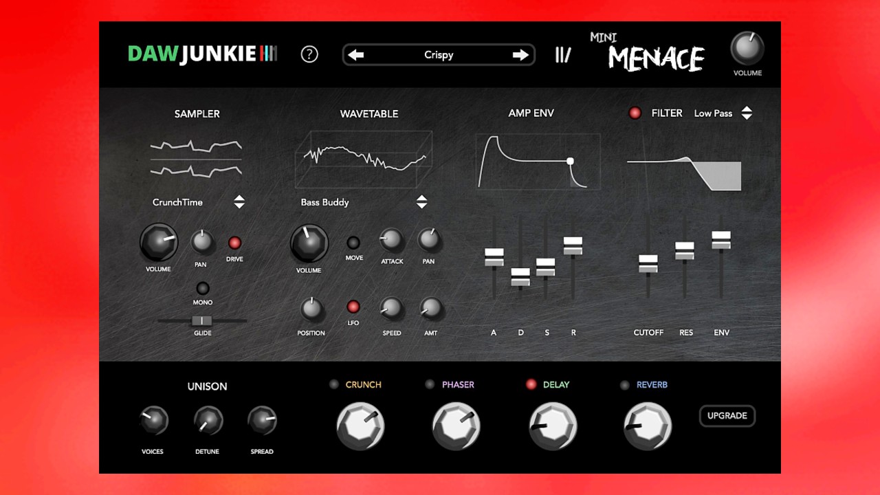 This Awesome New Analog Style VST Is 100% FREE! - Mini-Menace By Daw Junkie