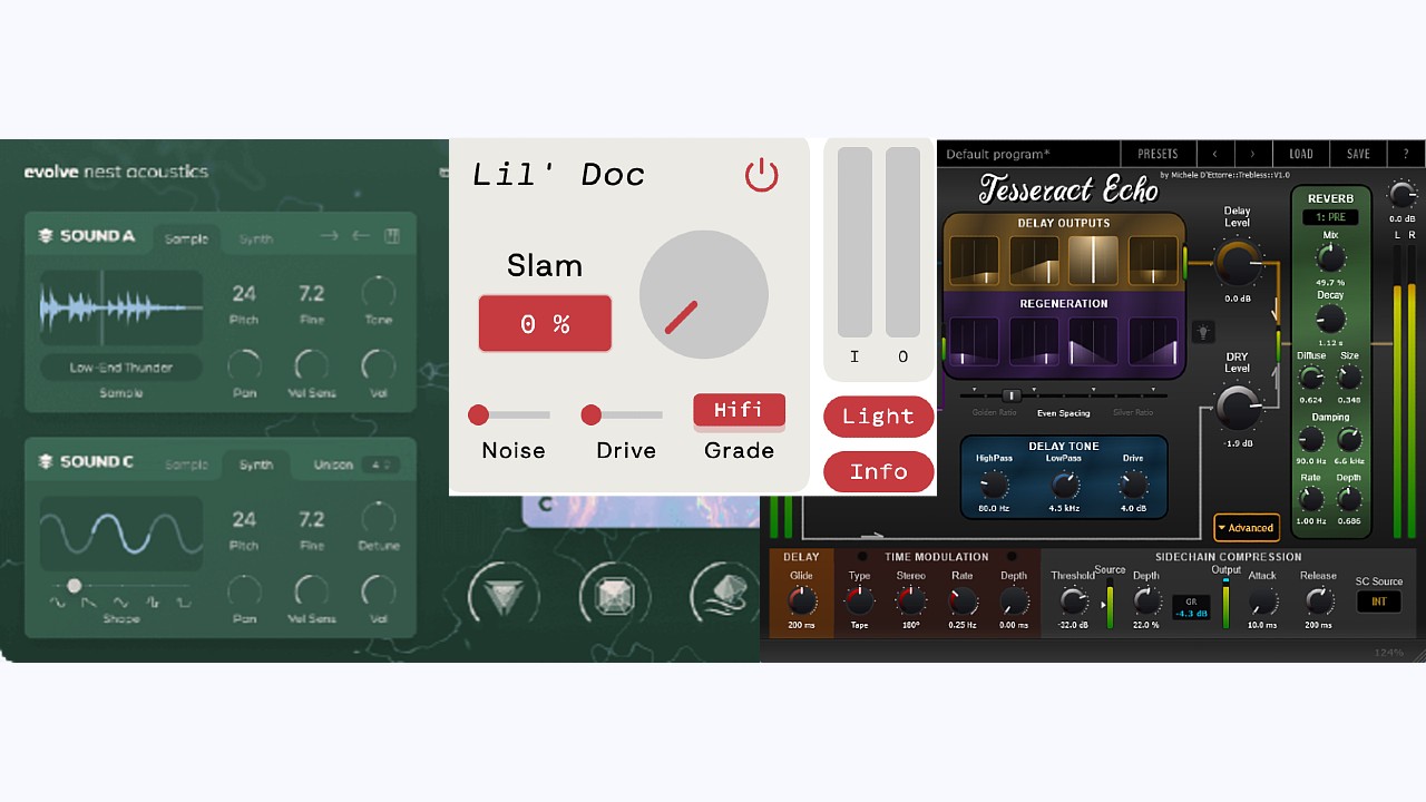 2 New FREE VSTs & 2 Plugin Deals - Bogren Digital, Excite Audio, Sketch Audio (Evolve Nest Acoustics, Lil Doc)