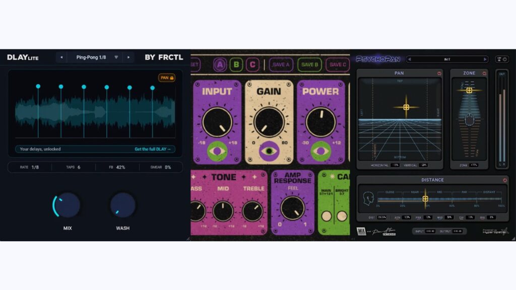 2 New FREE VSTs & 2 Deals - Excite Audio, Frctl. WA Production (Dlay Lite, Evolve Dark Matter, PsychoPan)