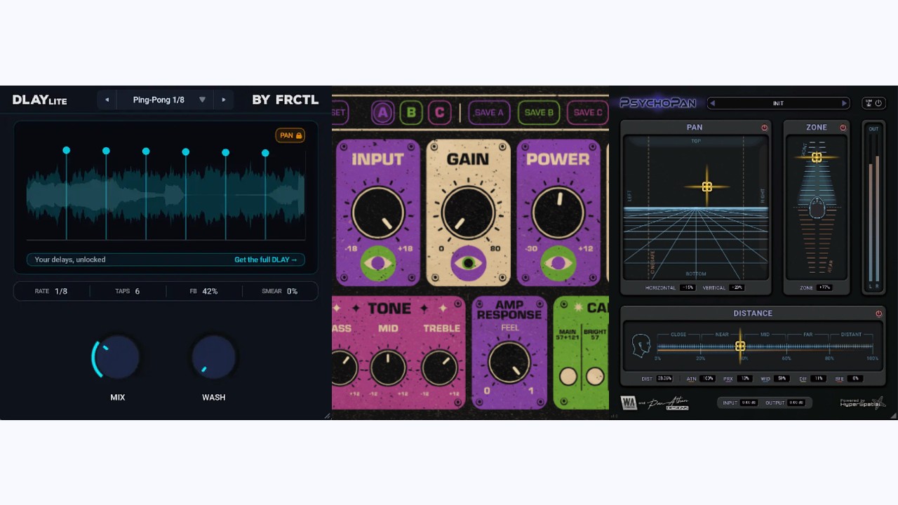 2 New FREE VSTs & 2 Deals - Excite Audio, Frctl. WA Production (Dlay Lite, Evolve Dark Matter, PsychoPan)